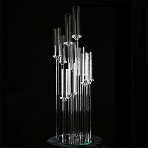 Portavelas <span class=keywords><strong>de</strong></span> vidrio soplado Portavelas en piezas <span class=keywords><strong>de</strong></span> <span class=keywords><strong>centro</strong></span> <span class=keywords><strong>de</strong></span> vidrio Mesa <span class=keywords><strong>de</strong></span> boda - Product Image 5