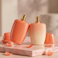 Flacon de parfum en verre de luxe élégant et moderne de 90 ml avec bouchon en plastique Anding