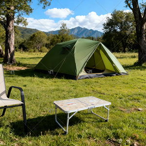Table pliante moderne en aluminium, petite et compacte, pour le camping, pliable pour une utilisation en extérieur/en intérieur - pour restaurant, maison, villa, ferme - Product Image 6