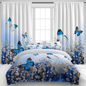 Suministro Directo <span class=keywords><strong>de</strong></span> Fábrica, Plataforma Transfronteriza para <span class=keywords><strong>WISH</strong></span>, Juego <span class=keywords><strong>de</strong></span> <span class=keywords><strong>Ropa</strong></span> <span class=keywords><strong>de</strong></span> <span class=keywords><strong>Cama</strong></span> <span class=keywords><strong>de</strong></span> 5 Piezas con Cortinas, Más Vendido, Gama Completa - Product Image 5