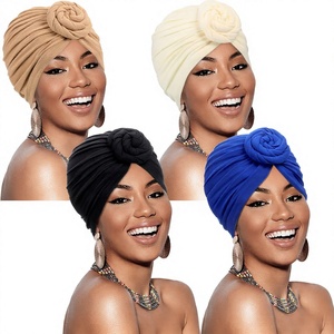 NOUVEAU Hijab en polyester pour femmes musulmanes africaines, turban, <span class=keywords><strong>bonnet</strong></span>, foulard pour le printemps - Product Image 3