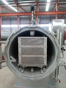 A pressão automática industrial do pulverizador da água retorta a máquina o esterilizador da autoclave do alimento para garrafas/frascos de vidro