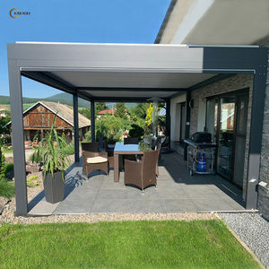 Pergola motorisée KAKADU, pare-soleil en aluminium, revêtement en poudre, imperméable, gazebo bioclimatique moderne sur mesure, télécommande pour jardin - Product Image 2