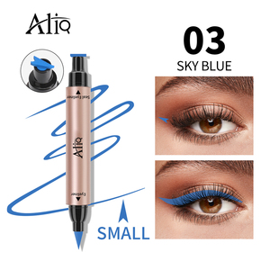 Marcador de sello de doble cabeza líquido negro mágico colorido personalizado delineador de ojos de ala gráfica Etiqueta Privada delineador de ojos Libre de crueldad vegano - Product Image 4