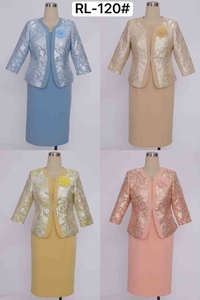 Squisita chiesa <span class=keywords><strong>elegante</strong></span> abito Flora due pezzi <span class=keywords><strong>tuta</strong></span> da chiesa per le donne taglie forti - Product Image 2