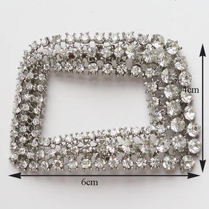 Vente en gros ornements en <span class=keywords><strong>verre</strong></span> coupe strass mariée accessoires de chaussures accessoires de décoration de chaussures - Product Image 5