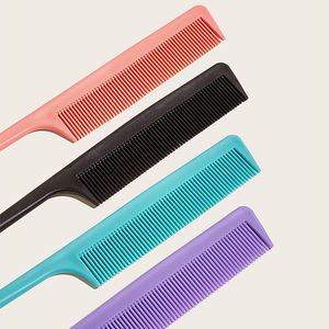 Herramienta <span class=keywords><strong>de</strong></span> salón <span class=keywords><strong>de</strong></span> peluquería, peine <span class=keywords><strong>de</strong></span> PP con mango para recoger el pelo, distribución <span class=keywords><strong>de</strong></span> cabello, cola puntiaguda, corte <span class=keywords><strong>de</strong></span> carbono, peine <span class=keywords><strong>de</strong></span> cola <span class=keywords><strong>de</strong></span> rata - Product Image 4