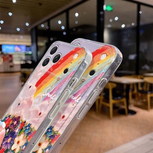 Coque de téléphone portable antichoc en TPU avec impression florale arc-en-ciel pour <span class=keywords><strong>iPhone</strong></span> X Xr Xs 11 12 13 <span class=keywords><strong>14</strong></span> 15 16 17 Pro <span class=keywords><strong>Max</strong></span> Air - Product Image 3