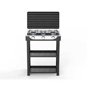 Özelleştirilmiş OEM taşınabilir kamp gaz sobası masa üstü paslanmaz çelik gaz Cooktops 5.4KW 3 brülörler bütan gaz sobası - Product Image 3