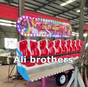 Crazy Wave Mini Indoor Amusement Park Ride Portable Thrill Funfair Trailer para Centro Comercial Miami Trip <span class=keywords><strong>Luna</strong></span> Waves Fiberglass - Product Image 2