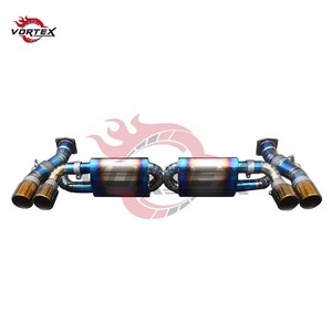 Escape Completo VORTEX Grado 5 Ti Valvetronic para Porsche 911 991.1/991.2 3.0T 2012-2019, Colector + Catback, Punta Quemada, Instalación Directa - Product Image 6