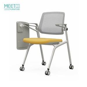 เก้าอี้สำนักงานดีไซน์ทันสมัยสำหรับห้องประชุม เก้าอี้พลาสติกมีพนักพิงสำหรับผู้มาเยี่ยมชม เหมาะสำหรับห้องฝึกอบรมหรือห้องประชุม - Product Image 1