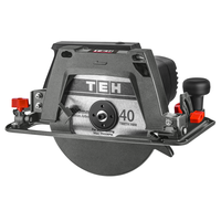 Scie circulaire électrique TEH 1800W, profondeur de coupe de 60 mm pour le travail du bois DIY et industriel avec lame de 200 mm