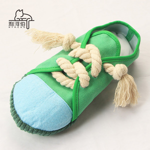 Bestseller Umwelt freundliche Hunde zähne Reinigung Spielzeug Leinwand Schuhe Simulationen für Langeweile Relief Stoff Material Großhandel Lieferungen - Product Image 2