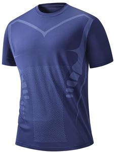 T-shirt sportiva da uomo estiva casual a maniche corte ad asciugatura rapida in poliestere traspirante con stampa a lettere e design <span class=keywords><strong>Joker</strong></span> per attività all'aperto - Product Image 2