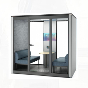 Cabine de <span class=keywords><strong>réunion</strong></span> insonorisée moderne en aluminium, best-seller, pour bureau, salle de concentration, cabine acoustique silencieuse, bureau à domicile, hôtel, immeuble de bureaux - Product Image 1