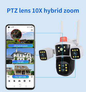 Câmera de Segurança VESAFE <span class=keywords><strong>Dome</strong></span> com Visão Noturna, Zoom de 10X, 350 Graus de Vigilância, 6MP CMOS, IP65 à Prova d'Água, WiFi, PTZ - Product Image 2