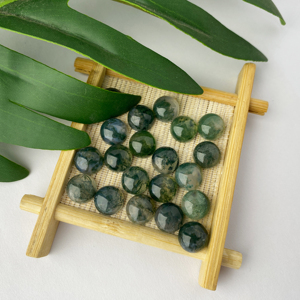 Qinfa Crafts' Customized Size Hot Selling Green Aquatic <strong>Agate</strong> Cabochon Natural <strong>Moss</strong> <strong>Agate</strong> Polished Loose <strong>Gems</strong> Wholesale - Product Image 5