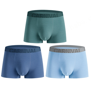 Calzoncillos bóxer de diseñador para hombre, gran oferta con logotipo personalizado, calzoncillos y Bóxers transpirables sin costuras para hombre - Product Image 1