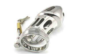 Jaula de gallo de pájaro casto de alta calidad, dispositivos de castidad masculina, anillo de bloqueo de pene de metal, cinturón de castidad de anillo de pene de coqueteo de esclavo sexual - Product Image 3