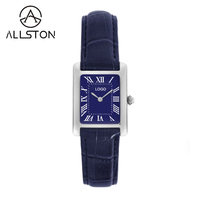 OEM Vintage Retro Luxusuhren Quarzuhr Damen Rechteckig Klein Gold Edelstahl Leder Armbanduhr für Mädchen Herren Uhr
