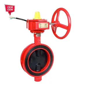 Đàn hồi ngồi Đồng Van cổng 4 inch mặt bích rãnh Van bướm