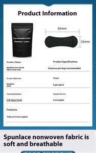 Schnarch lösung, Nasen streifen, Atemst reifen, Nasen öffner zum Atmen des Schlafes, öl-und schweiß festes, hoch klebendes Pflaster - Product Image 6