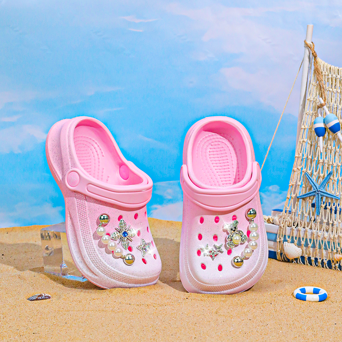 Pink white