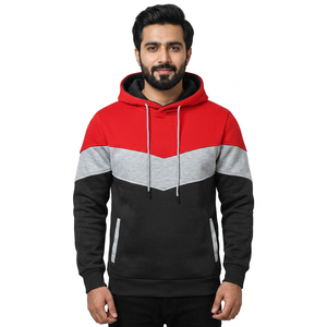 High Quality Winter Men's Anti-Wrinkle Polyester/Cotton <b>Blank</b> Zipper Hoodie Custom Logo Available Wholesale Luxury Plain Vintage - Product Image 1