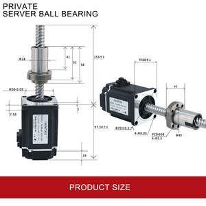 Высокопроизводительный серводвигатель переменного тока, шаровой винт 60sb40-1620-250 400 Вт 2.8a 1.27n. <span class=keywords><strong>M</strong></span> для 3D-принтера с ЧПУ, шаровой сервомотор с приводом - Product Image 4