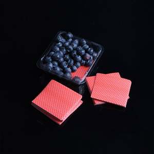 Plateau en plastique jetable de haute qualité pour viande, 76x76mm, avec tampon absorbant pour fraises (Super Fraises) - Product Image 2