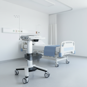 Chariot d'hôpital moderne All One VESA, station <span class=keywords><strong>de</strong></span> <span class=keywords><strong>travail</strong></span>, hauteur, chariot mobile pour ordinateur portable, enrouleur <span class=keywords><strong>de</strong></span> câble, bras <span class=keywords><strong>de</strong></span> rangement pour hôtel dentaire - Product Image 1