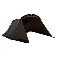 Tente tunnel d'extérieur 2 chambres 1 salon imperméable 2000 mm cadre en alliage d'aluminium 4 saisons glamping équipement de camping 2-6 personnes