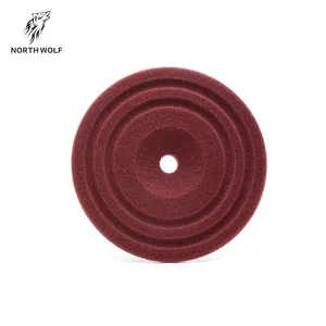 Bantalan Buffing Sentrifugal 5 Inci Warna Maroon Poles Otomatis Kualitas Tinggi Northwolf Detailing Otomatis untuk Mobil