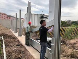 Di alta qualità rimovibile in lega di alluminio Flood Gate barriera di traffico barriere con eccellente pannello di inondazione - Product Image 2
