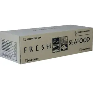 Wellpappe Kunststoff Moving Prawn Gefrorene Fisch boxen Meeres früchte Kiste Wasser produkte Hummer/Garnelen Versand Coro plast Verpackungs box