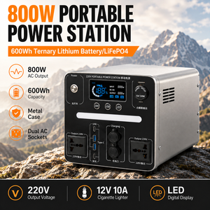 Stazione di Alimentazione Portatile Professionale 600Wh con Involucro in Metallo e Onda Sinusoidale Pura per Campeggio, Attrezzature Outdoor e Uso di Emergenza - Product Image 3