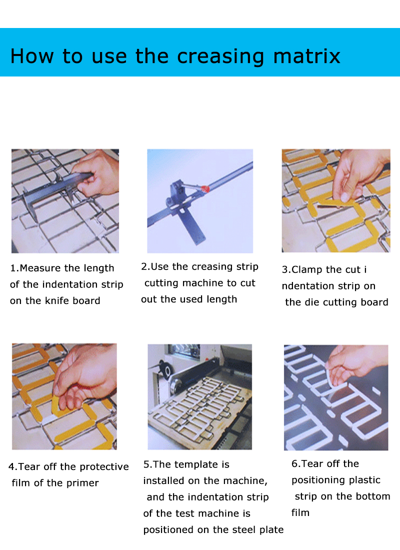 high quality PVC creasing matrix for offset printing machine