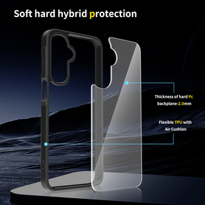 เคสโทรศัพท์มือถือแบบใสป้องกันเต็มรูปแบบ <span class=keywords><strong>Silver</strong></span> Shield วัสดุ PC TPU คริสตัลใส สำหรับ Samsung <span class=keywords><strong>Galaxy</strong></span> A16 A26 A17 - Product Image 4