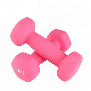 Kadın kauçuk ucuz dumbbells online ağırlıkları set satın ucuz pu çin 1kg 8 kg çelik 3kg vinil renkli kadınlar hex dumbbells