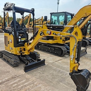 Mini-excavatrice sur chenilles CAT301.7 d'occasion, 2 tonnes, godet de 0,04 m³, marque japonaise d'origine, petite excavatrice de chantier, faible nombre d'heures, bon état - Product Image 3
