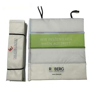 Coussin de siège pliable <span class=keywords><strong>en</strong></span> polyester personnalisé avec impression intégrale pour stade extérieur, promotionnel, avec logo d'entreprise pour cadeaux d'entreprise - Product Image 2