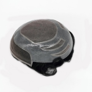 4 lỗ Vô Hình Tự Nhiên Đường Dây Tóc Versalite Tóc Giả 100% Ấn Độ Tóc Con Người Ren Phía Trước Mono Top Tóc Giả Thay Thế Tóc Cho Người Đàn Ông hói - Product Image 5