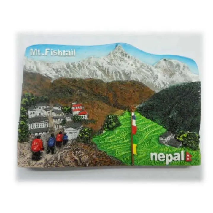 Hot Sale Wholesale Custom Tourist Nepal Country Souvenir 3D Fridge Magnet