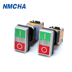 Interruptores de Botón Pulsador Iluminados de Reinicio Automático Tipo LA38, LED de 22 mm, Cabeza Redonda de Plástico, IP65, 10 A Máx. Corriente 2NO 380V - Product Image 2