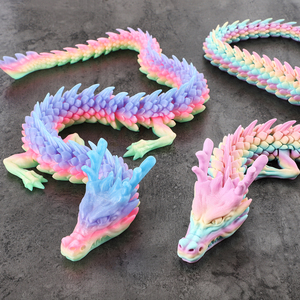 Modello di Drago Cinese Stampato in 3D della <span class=keywords><strong>Mitologia</strong></span> Orientale, Decorazione Tradizionale Feng Shui, Collezione Culturale, Regalo per Amanti dei Draghi, Vendita all'Ingrosso - Product Image 1