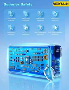 50000 נייד mah p5 בנק כוח 22.5w טעינה מהירה הוביל טעינה אלחוטית טעינה אלחוטית עבור <span class=keywords><strong>iPhone</strong></span> 16/15/14/13 pro אולטרה usb - Product Image 2