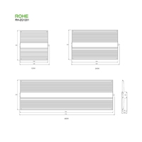 ROHE 120W Lampe de culture LED à spectre complet 2835, panneau LED haute efficacité pour plantes d'intérieur hydroponiques et serres de semis