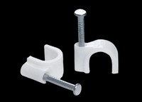 YS 2025 Promotion Clips de Câble Circulaires en Plastique 7mm 8mm 22mm Pas Chers pour Murs et Sols Faciles à Utiliser