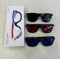 Lunettes intelligentes, monture en plastique noir et titane, verres électrochromiques, commande vocale IA